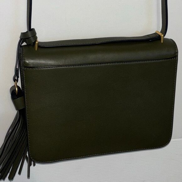 Tory Burch leather Brooke bag/purse/crossbody olive green - Picture 9 of 16